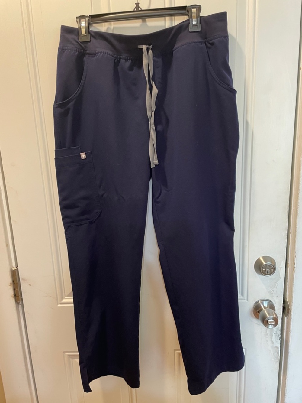 Figs Women’s Navy Drawstring Cargo Scrub Pants